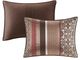 Olliix by Madison Park Red King/California King Princeton 5 Piece Reversible Jacquard Coverlet Set-2