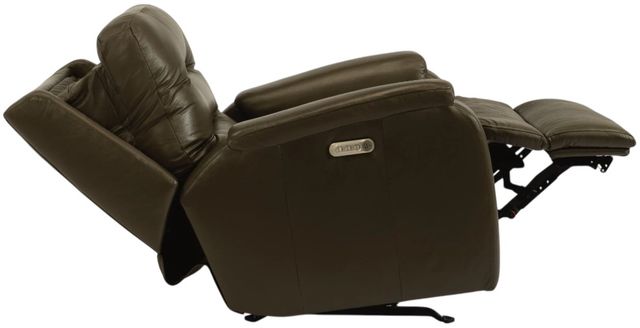 Flexsteel® Arlo Dark Stone Power Rocking Recliner with Power Headrest and Lumbar-3