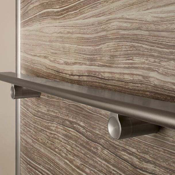 KOHLER® Choreograph® Anodized Brushed Nickel 36" Shower Barre-2