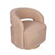 A & B Home Orange Swivel Barrel Chair-0