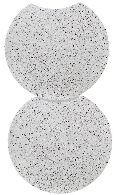 Meridian Furniture Dimple 2-Piece White 16" Modular Nesting End Table Set-2
