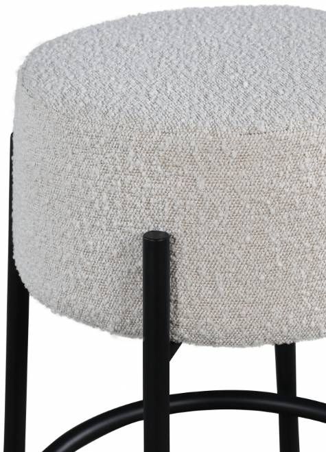 Meridian Furniture Avalon Cream/Matte Black Counter Stool-2