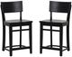 Linon Brompton 2-Piece Black Counter Stool-0