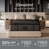 Beautyrest Black® Series 3 Hybrid 15" Medium Smooth Top Queen Mattress