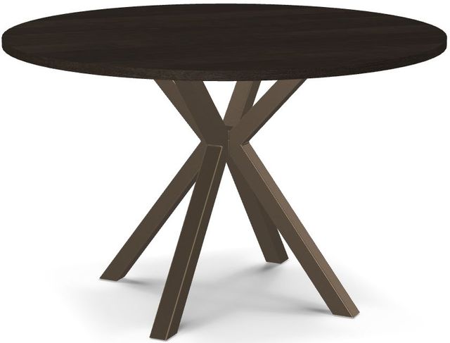 Amisco Customizable Asterisk Round Table with Metal Starburst Stand-0