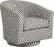 Cindy Crawford Home Modern Sherpa Fleece Swivel Chair-1