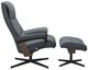 Stressless® by Ekornes® Customizable View Large Manual Recliner and Ottoman with Cross Base-2