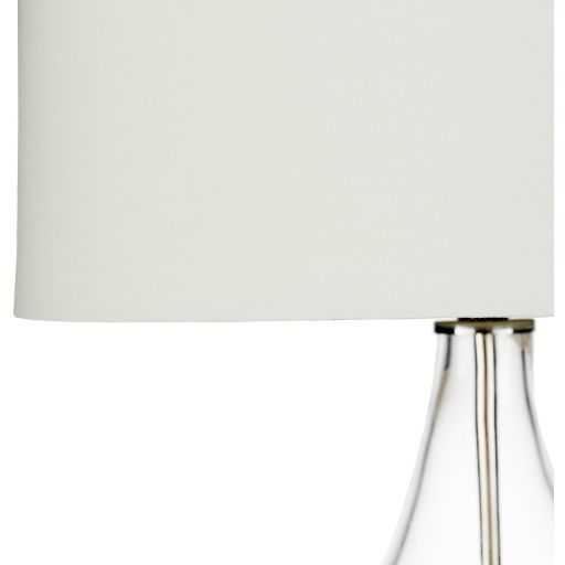 Surya Kehlani White Glass Body Table Lamp-2