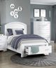 Homelegance® Hudson White Youth Twin Storage Panel Bed-0