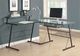 Monarch Specialties Inc. Black Tempered Glass Computer Corner Desk-0