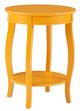 Powell® Rainbow Yellow Round Side Table-4