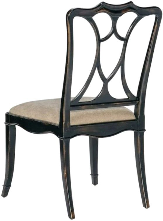 Hooker® Furniture Charleston Black Cherry/Sand Dining Side Chair-3