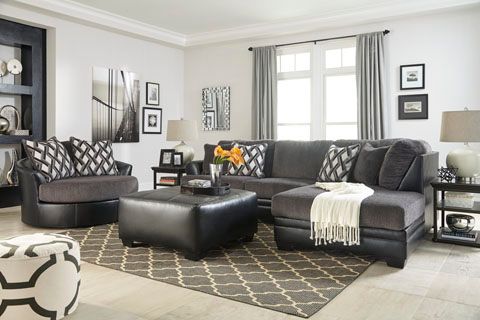 Benchcraft® Kumasi 2-Piece Smoke Living Room Set-3