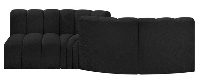 Meridian Furniture Arc 4-Piece Black Sectional-1