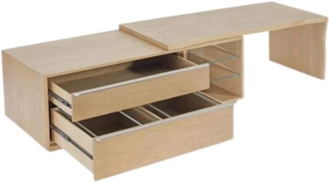 Modus Furniture One White Oak Executive Desk-3