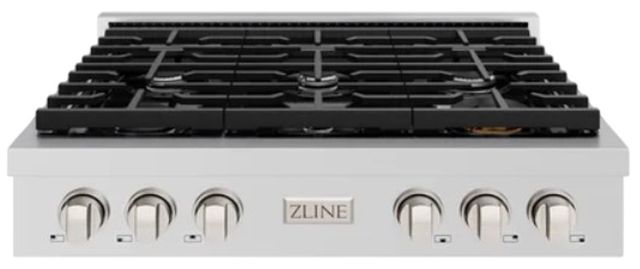 ZLINE Paramount 36" Stainless Steel Gas Cooktop-0