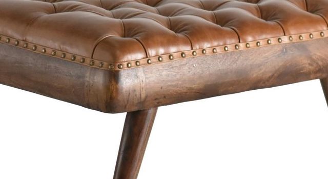 Jaipur Furniture Chaney Brown Rectangular Coffee Ottoman-2