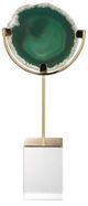 A & B Home Floating Gold/Green Agate Crystal Sculpture-1