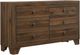 Crown Mark Millie Brown Cherry Dresser-0