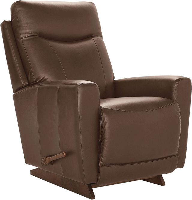 La-Z-Boy® Kodie Cognac Leather Manual Rocking Recliner-0