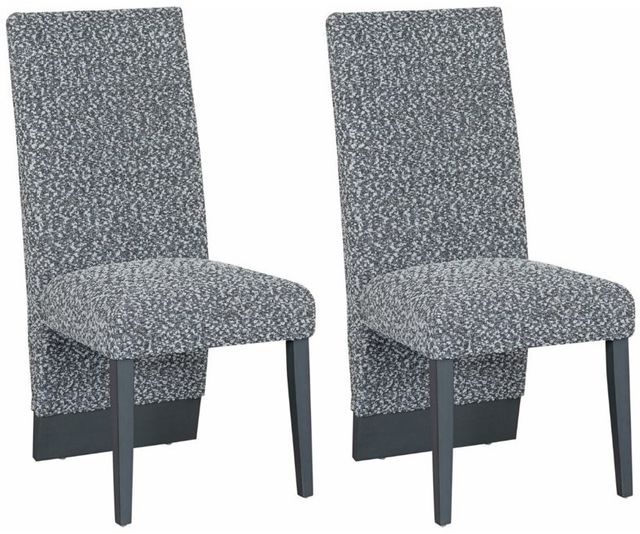 Global Furniture USA D12 2-Piece Light Gray/White Dining Chair Set-0