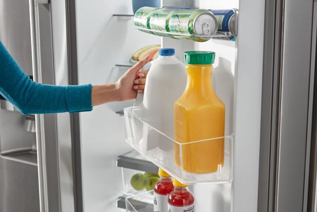 Maytag® 36 in. 24.5 Cu. Ft. Fingerprint Resistant Stainless Steel Side by Side Refrigerator -2