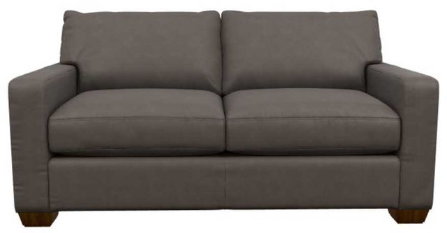 La-Z-Boy® Shiloh Greystone Leather Apartment-Size Sofa-1