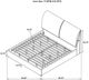 Coaster® Laurel Charcoal Grey Upholstered King Platform Bed-3