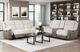 Homelegance® Harriette Beige Double Manual Reclining Loveseat with Center Console-1