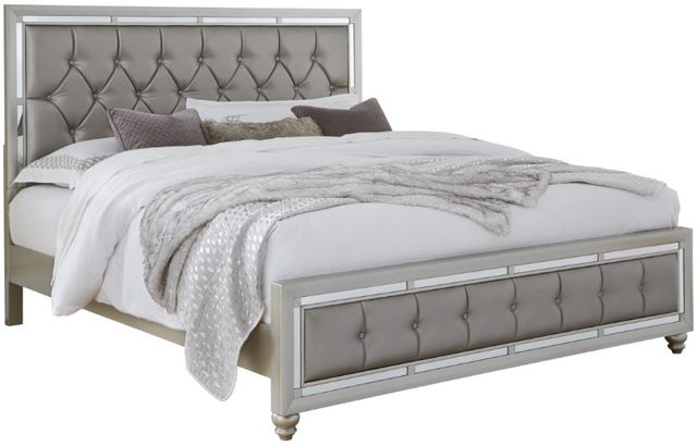 Global Furniture USA Riley Silver Full Panel Bed-0