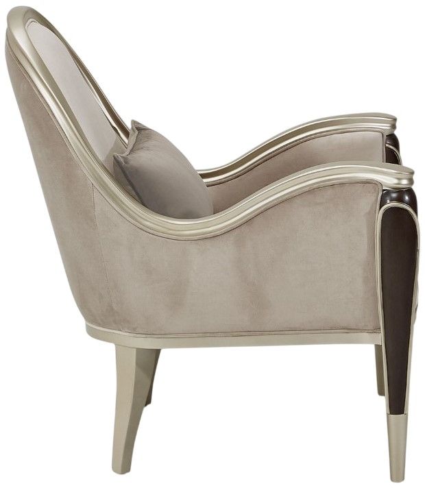 Michael Amini® Villa Cherie Hazelnut/Porcini Accent Chair-3