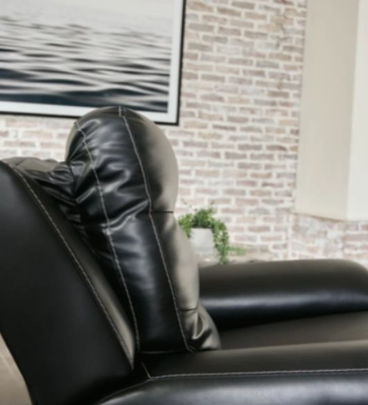 Signature Design by Ashley® Warlin Black Power Reclining Sofa-4