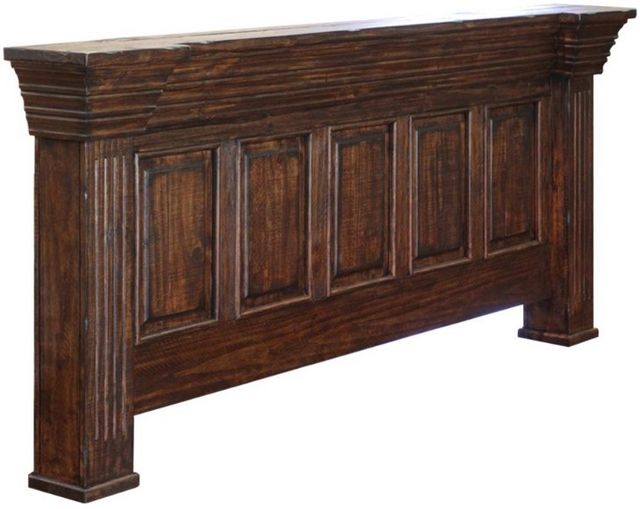 International Furniture Direct Terra Brown California King Panel Bed-2
