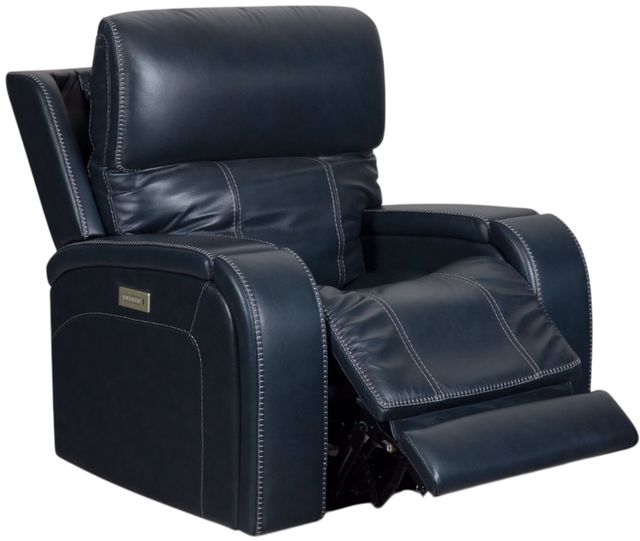 BarcaLounger® Glenwood Rainer Ocean Leather Power Recliner-2