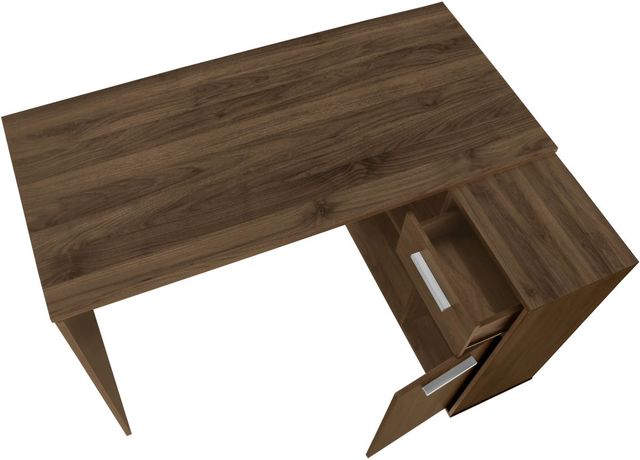 Monarch Specialties Inc. Walnut L-Shaped Desk-3