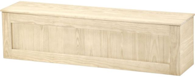 Crate Designs™ Furniture Unfinished Wood Top Storage Bench-0