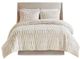 Olliix by Madison Park Gia Blush King/California King Polyester Back Print Long Fur Comforter Set-0