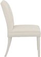 Fairfield® Customizable Entree Dining Camel Short Back Armless Stack Chair with Linen Legs and Buttons-2