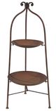 A & B Home Brown 2-Tiered Tray-0