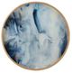 A & B Home Livonia 2-Piece Gold/Smoky Blue Tray Set-2