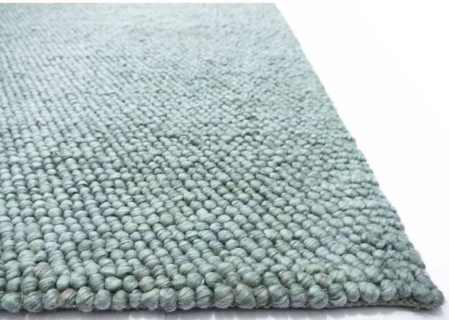 KAS Rugs Pave Ivory Blue Cornerstone 5'x8' Area Rug-2