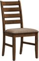 Monarch Specialties Inc. 2-Piece Antique Cherry/Brown 38" Upholstered Dining Side Chairs Set-0