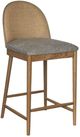 Nest Home Collections Gracie Anew Gray/Natural/Rattan Counter Stool-0