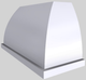 Vent-A-Hood® Designer Series 54" White Wall Mounted Range Hood-4