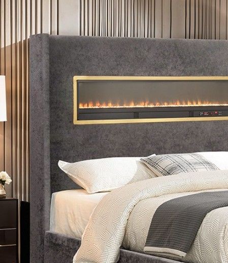 Furniture of America® Danvers Gray King Panel Bed-2