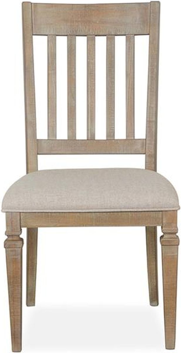 Magnussen Home® Lancaster 2-Piece Dovetail Grey Side Chair Set with Upholstered Seat-1