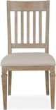 Magnussen Home® Lancaster 2-Piece Dovetail Grey Side Chair Set with Upholstered Seat-1
