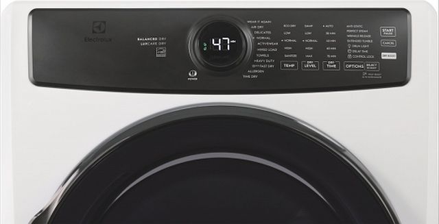 Electrolux Perfect Steam™ 8 Cu. Ft. Matte White Front Load Electric Dryer with Balanced Dry™-1