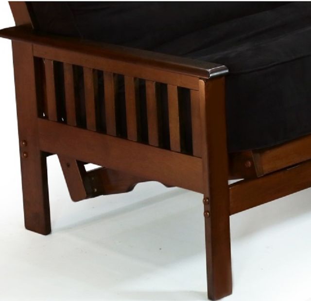 Night & Day Furniture™ Trinity Black Walnut Queen Moon Glider Futon-1