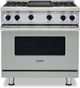 Viking® 7 Series 36" Arctic Grey Pro Style Natural Gas Range with 12" Reversible Griddle-0